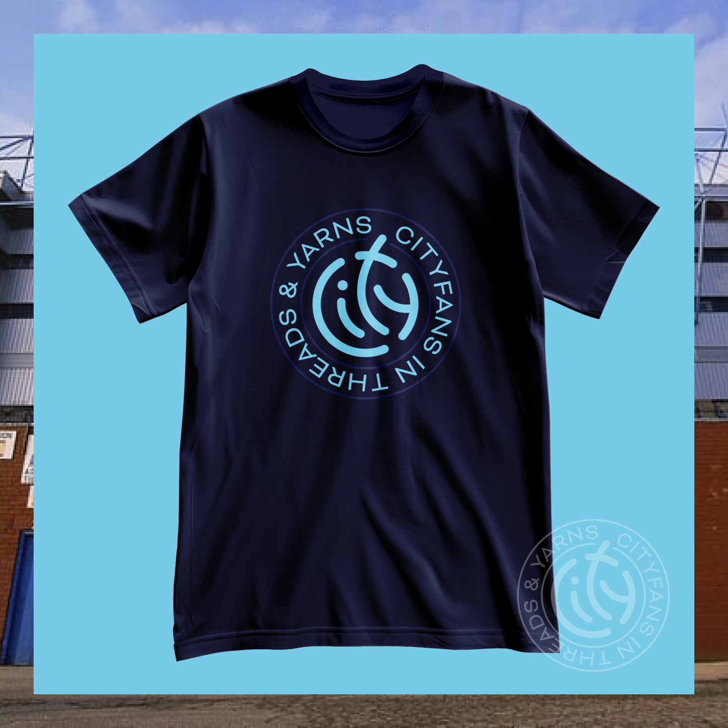 C-I-T-Y Crest navy t-shirt