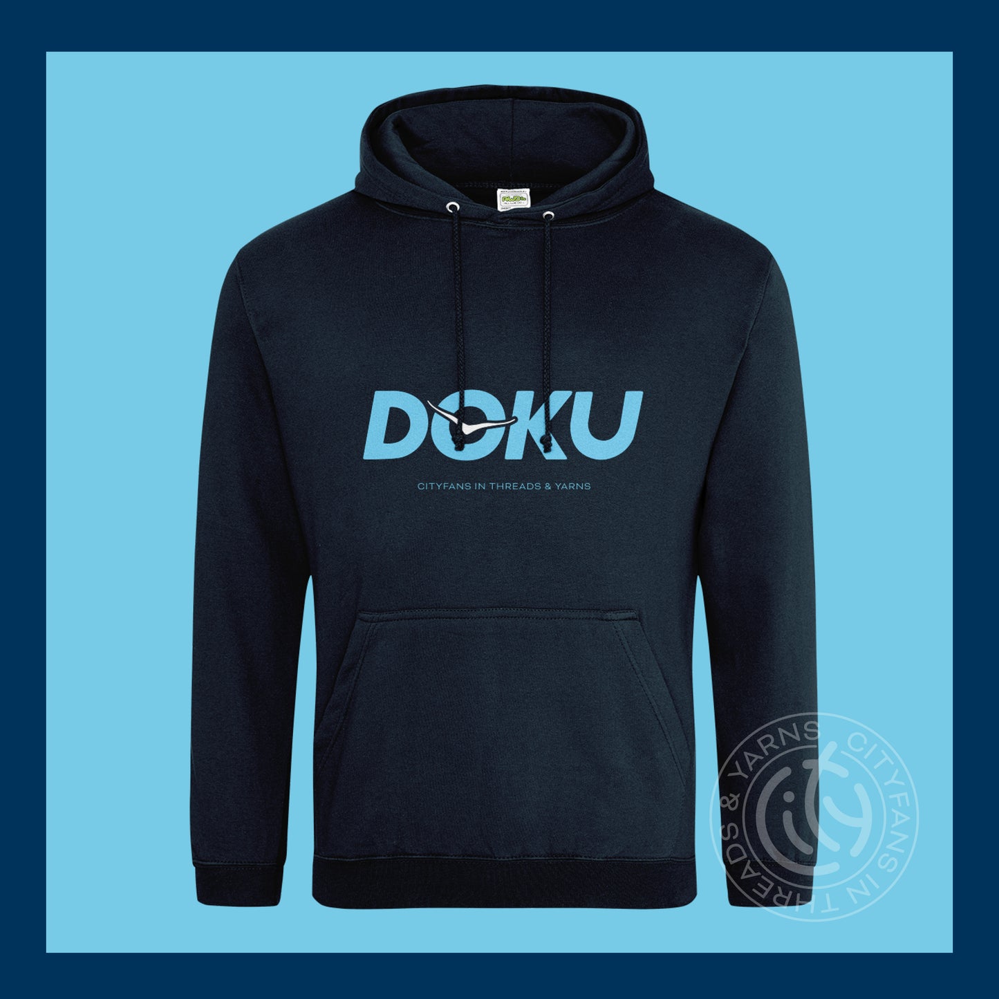 C-I-T-Y Doku navy hoodie