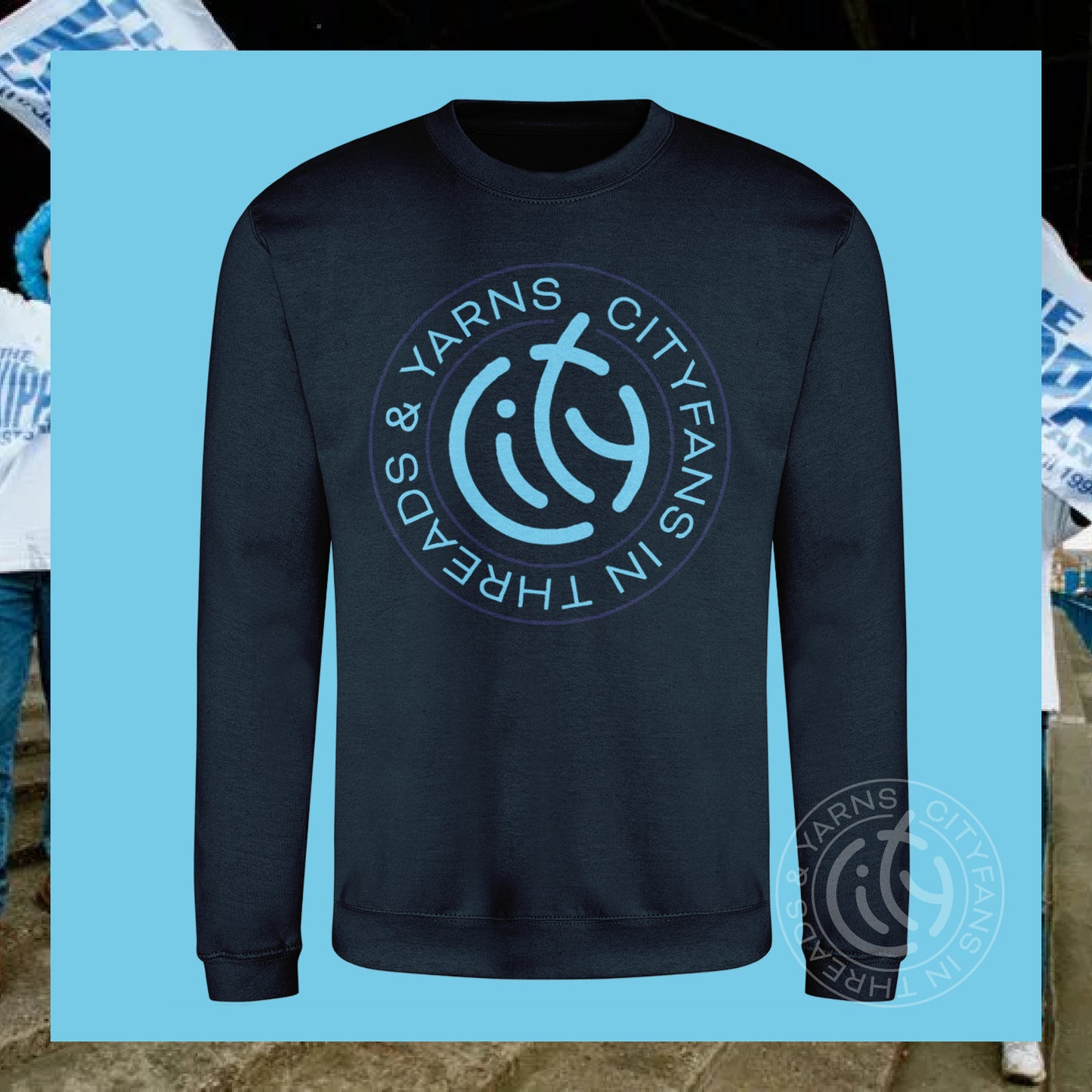 C-I-T-Y Crest navy sweatshirt