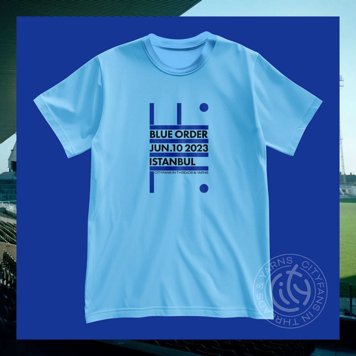 C-I-T-Y Champions League winners Sky Blue t-shirt