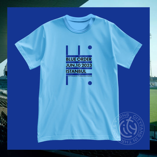 C-I-T-Y Champions League winners Sky Blue t-shirt