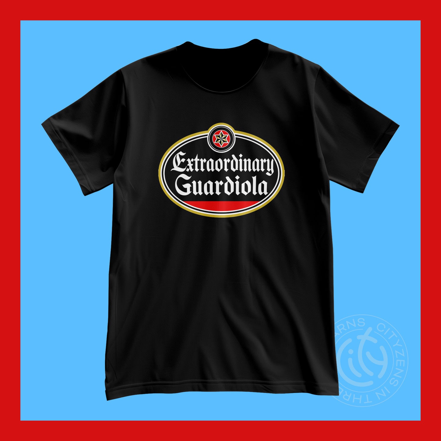 C-I-T-Y Guardiola black t-shirt