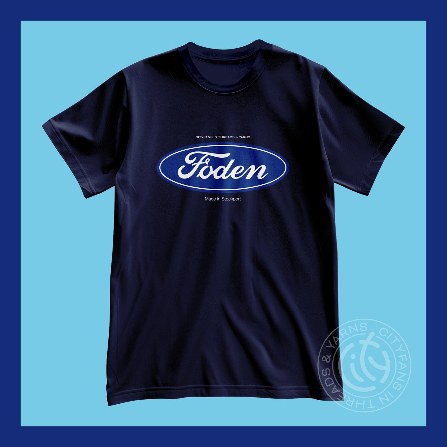 C-I-T-Y Foden navy t-shirt