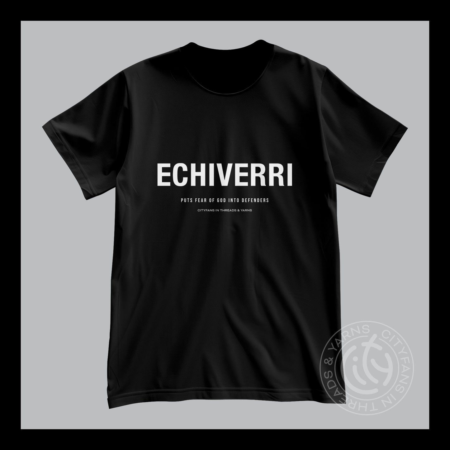 C-I-T-Y Echiverri black t-shirt