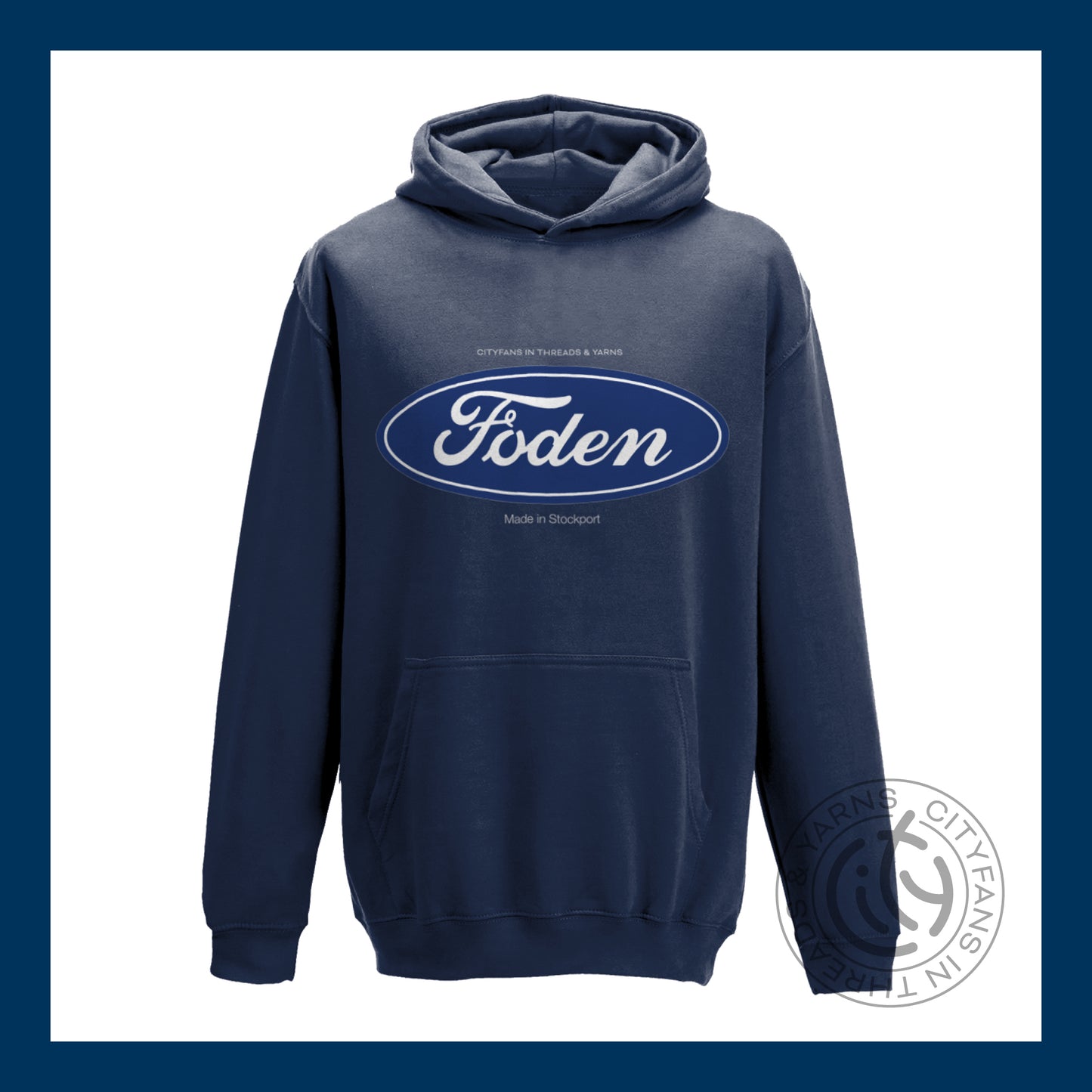 C-I-T-Y Foden navy Kids hoodie
