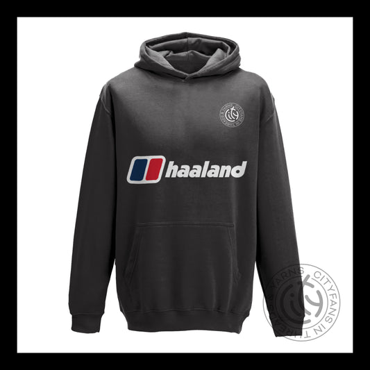 C-I-T-Y Haaland Kids black hoodie