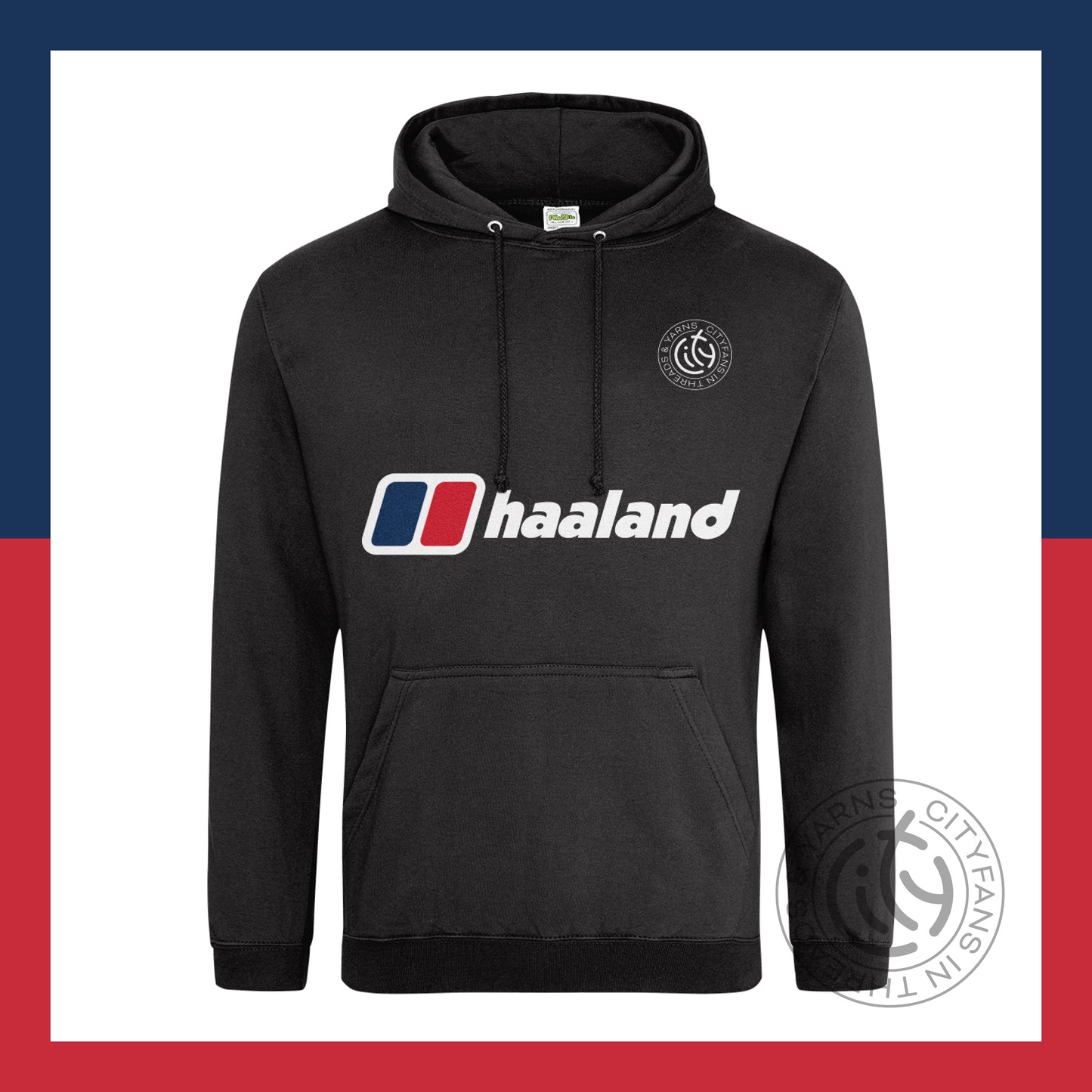 C-I-T-Y Haaland black hoodie