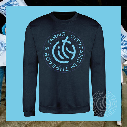 C-I-T-Y Crest navy sweatshirt