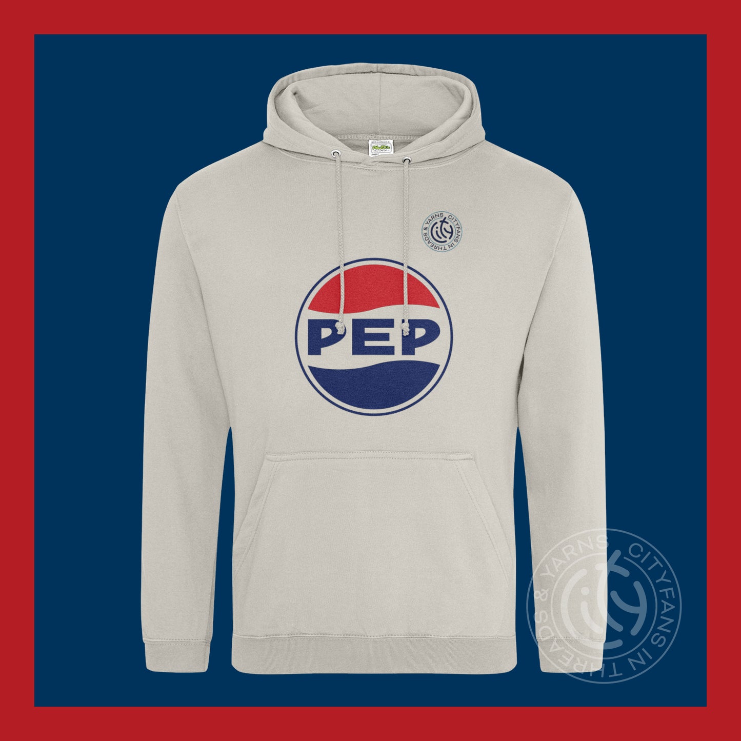 C-I-T-Y Pep natural stone hoodie